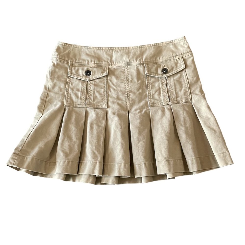 Vintage Y2K Jacob tan cotton Mean Girls style skirt. Size 5/6